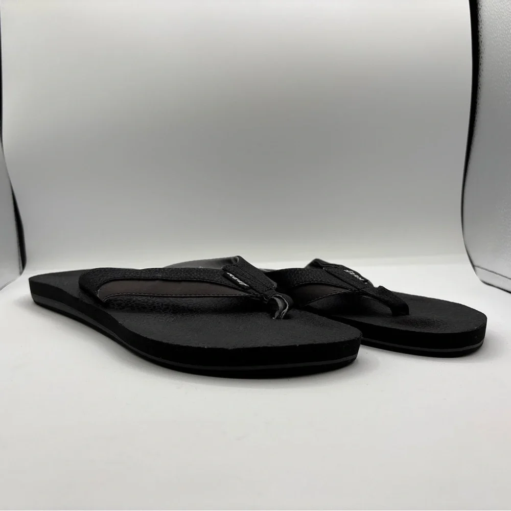 Reef Flip Flops Men's Size 12 K-10 EUR 45 Black Gray Slip On Comfort Sandals
